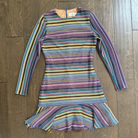Elliatt Gem Dress in Multi Stripe - Picture 1 of 4